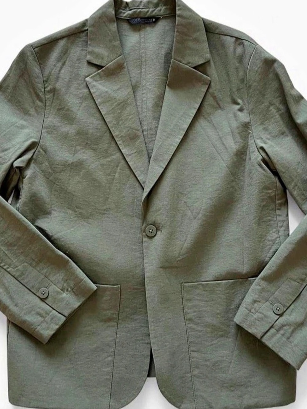 Zara Kids Olive Green Casual Blazer